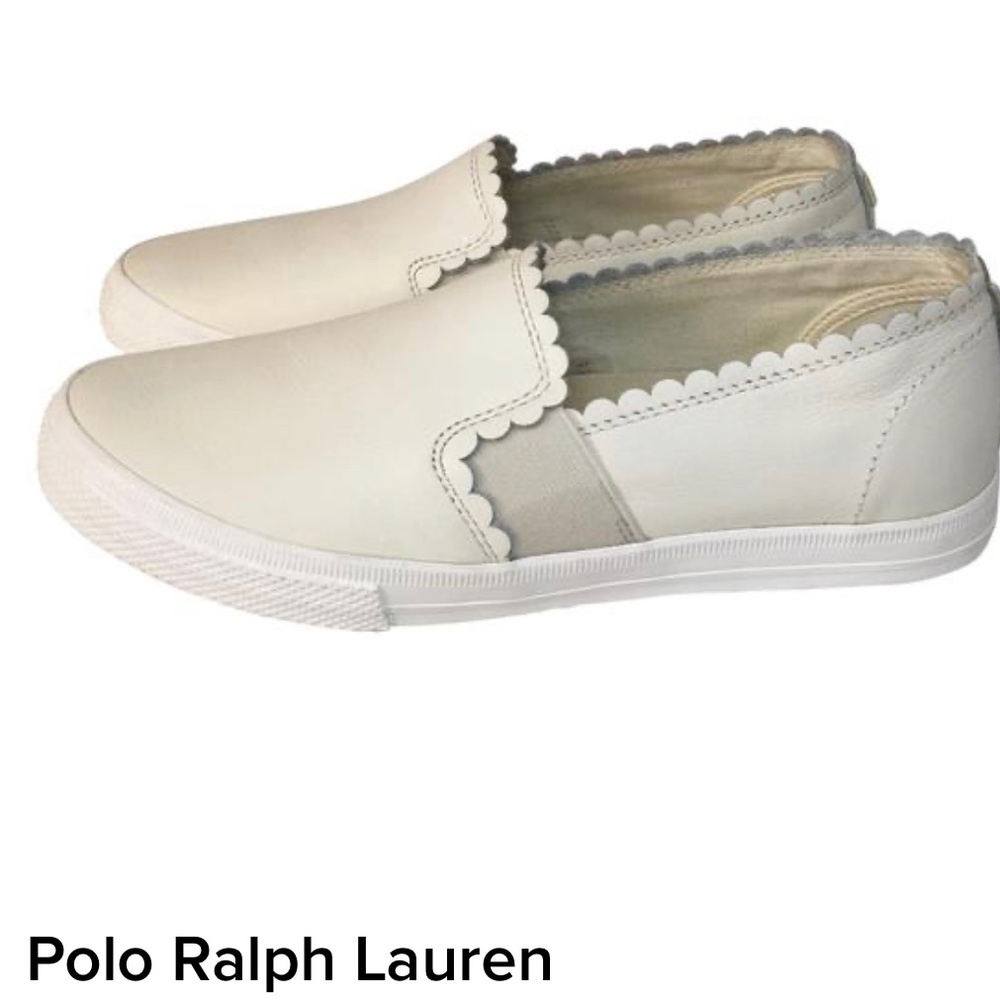 Polo Ralph Lauren Leather Jinny Scallp Sneakers 7